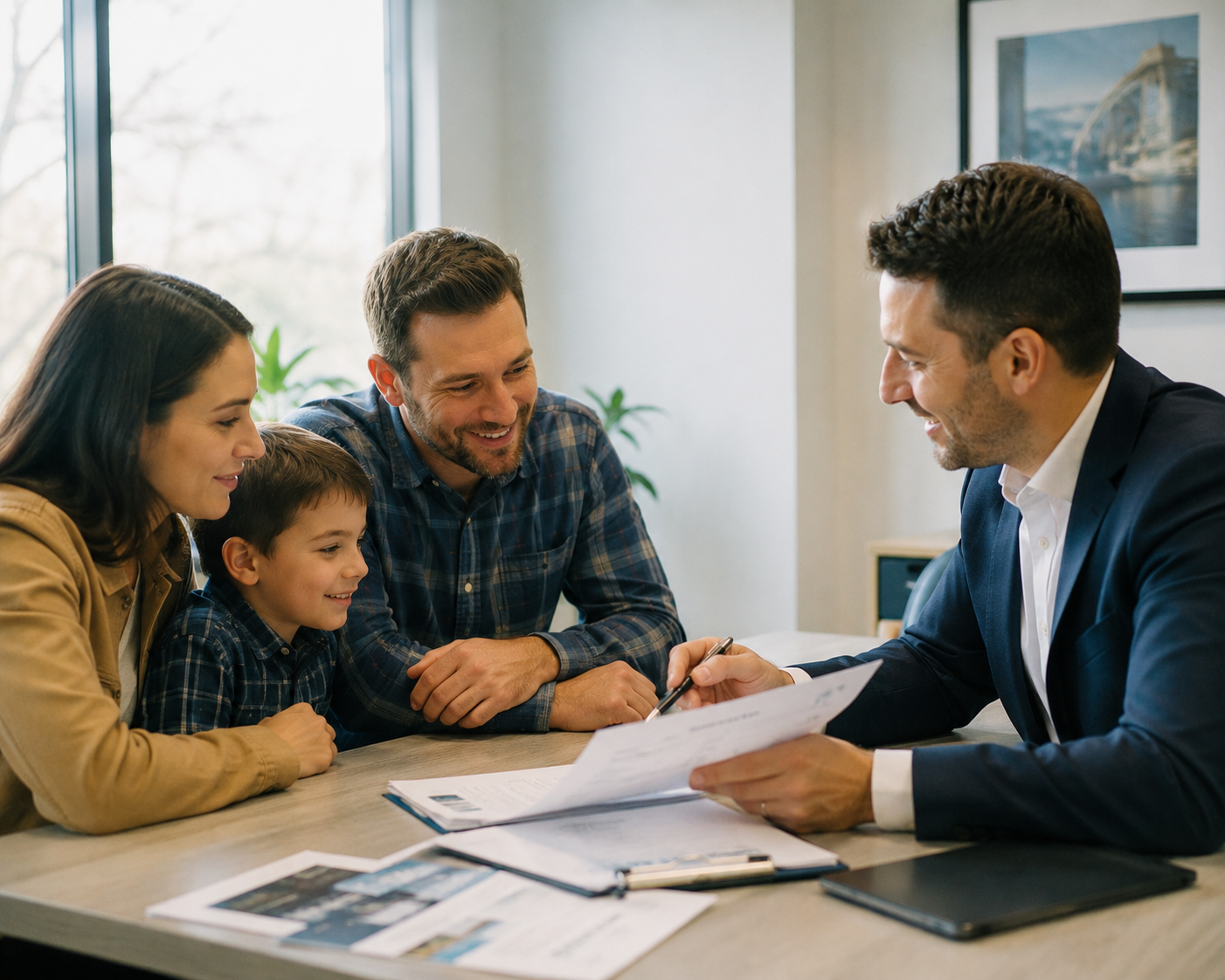 Advisor with family